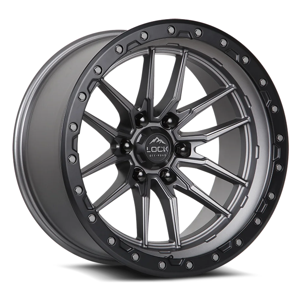 Lock Off-Road Krawler in Matte Grey With Matte Black Ring