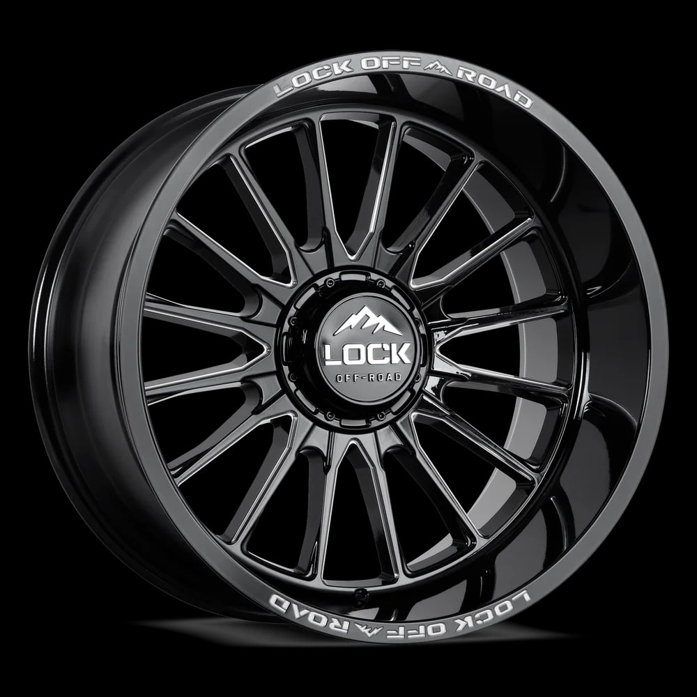 Lock Off-Road Striker in Lock Extreme Gloss Black Milling